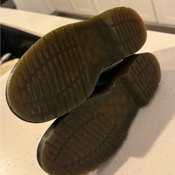 Dr. Martens Black Combat Boots with Pink Eyelets - Picture 11 of 14